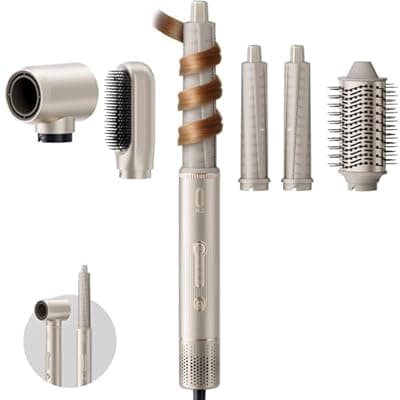 O.H.B 5-in-1 Hot Air Hair Styler, 110,000 RPM High Speed Hair Dryer Brush