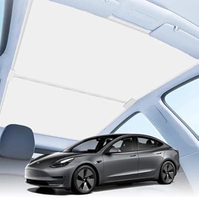 Ortiny 2025 Upgrade Tesla Model Y Sunshade Roof – No Gaps, No Sag, Heat‑Insulation Foldable Glass Roof Sunshade