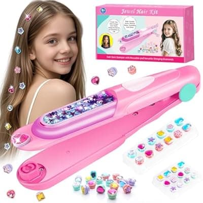 ADXVR Hair Gem Stamper Kit – Bling Hair Jewels for Girls