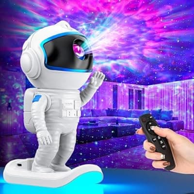 Galaxy Projector – Star Projector Night Light with Timer & Remote (Blue)