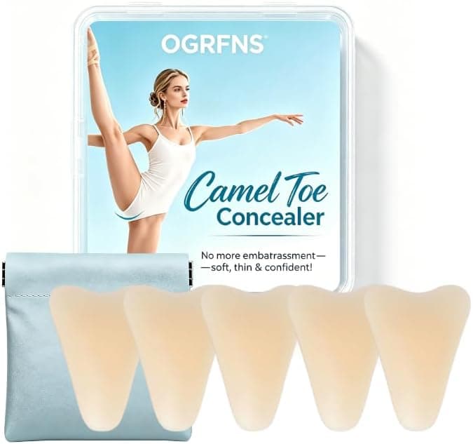 5-Pack Camel Toe Concealer for Women – Anti Camel Toe Underwear Insert, Reusable Silicone Cover Pad for Swimsuit, Yoga & Leggings, No-Bump Invisible Blocker