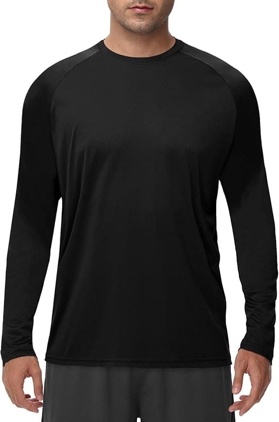 BOOJO Men’s Long Sleeve Quick‑Dry UPF Sun Protection Shirt