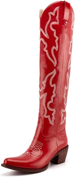 Gradinery Womens Cowgirl Boots – Fashion Knee High Western Boots