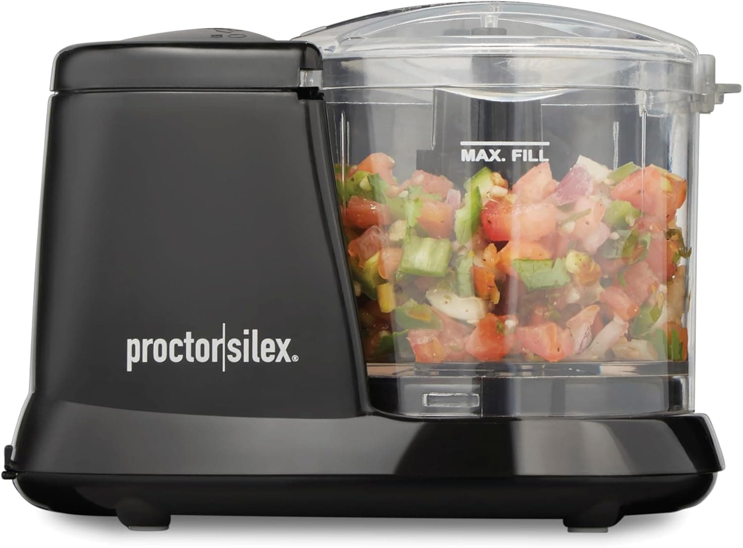 Proctor Silex Durable Electric Vegetable Chopper & Mini Food Processor | 1.5 Cup Bowl