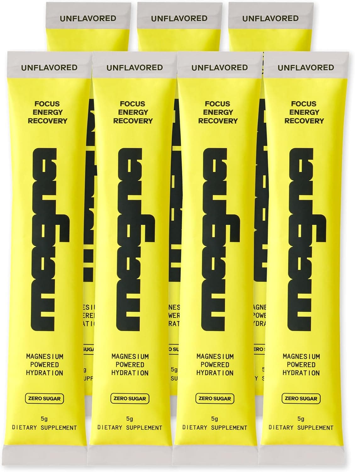 MAGNA Electrolytes Powder Drink Mix for Hydration, Energy & Focus Support (7 Servings, Pure)