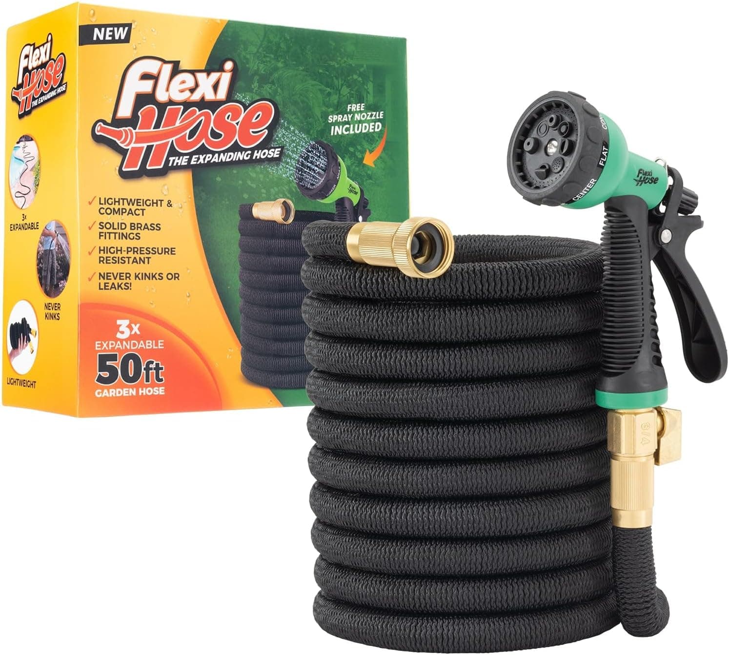 Flexi Hose 50FT Lightweight Expandable Garden Hose