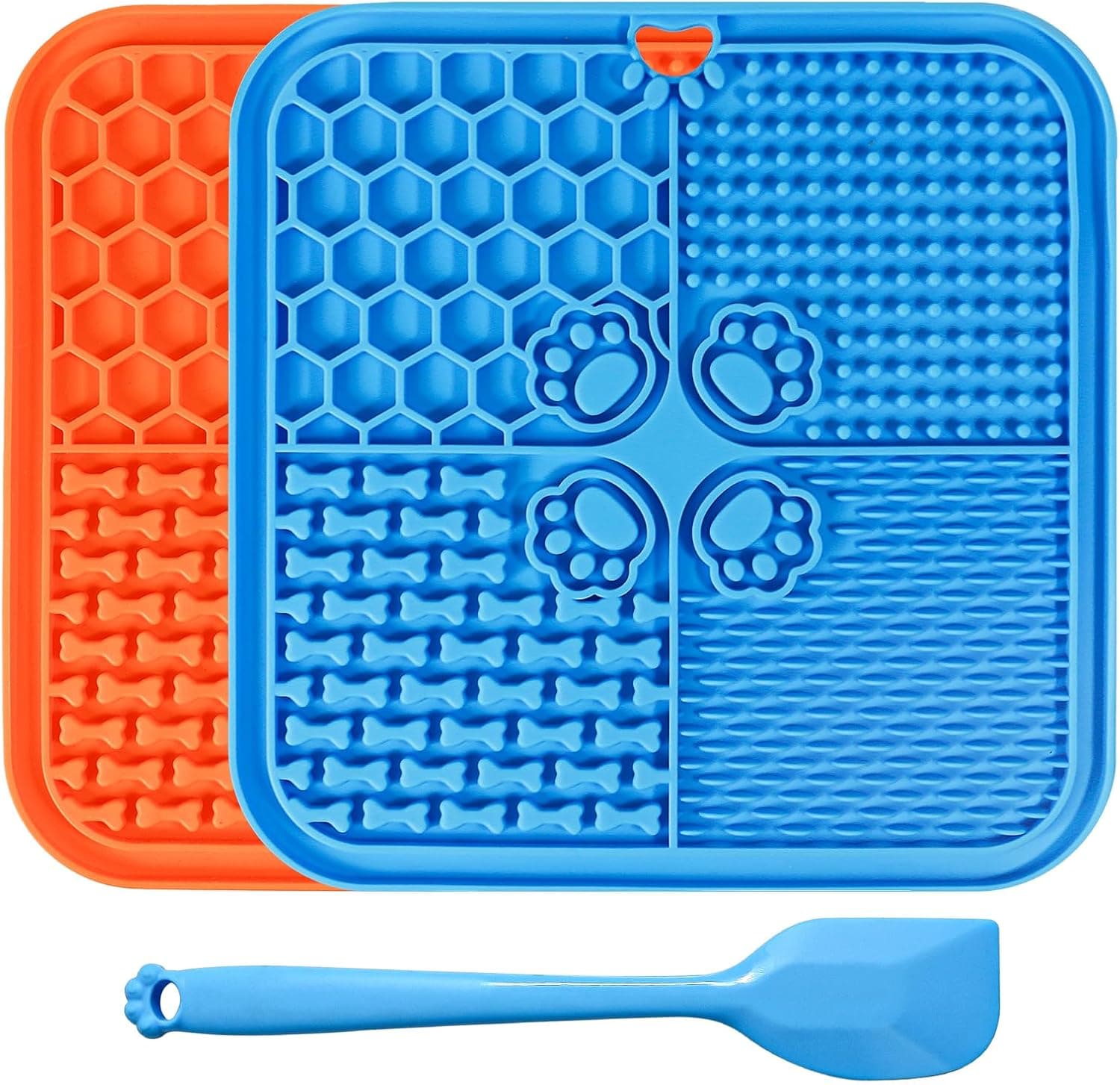 Verwohnt 2-Pack Suction Lick Mats for Dogs and Cats
