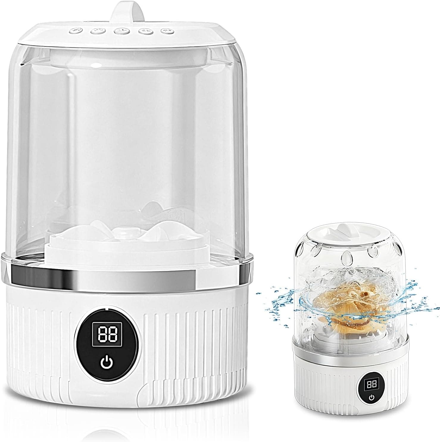 BORUIT Portable Mini Washing Machine – Rechargeable Compact Washer for Travel & Small Laundry