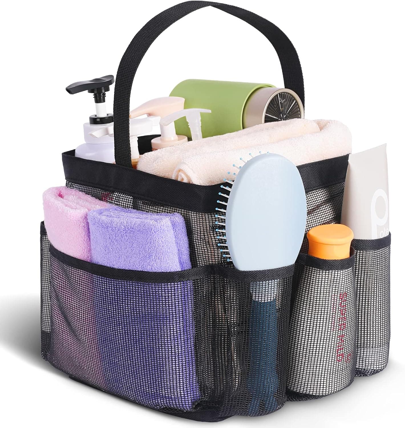 EUDELE Mesh Shower Caddy Portable for Dorm Room Essentials - Large Capacity Travel Organizer