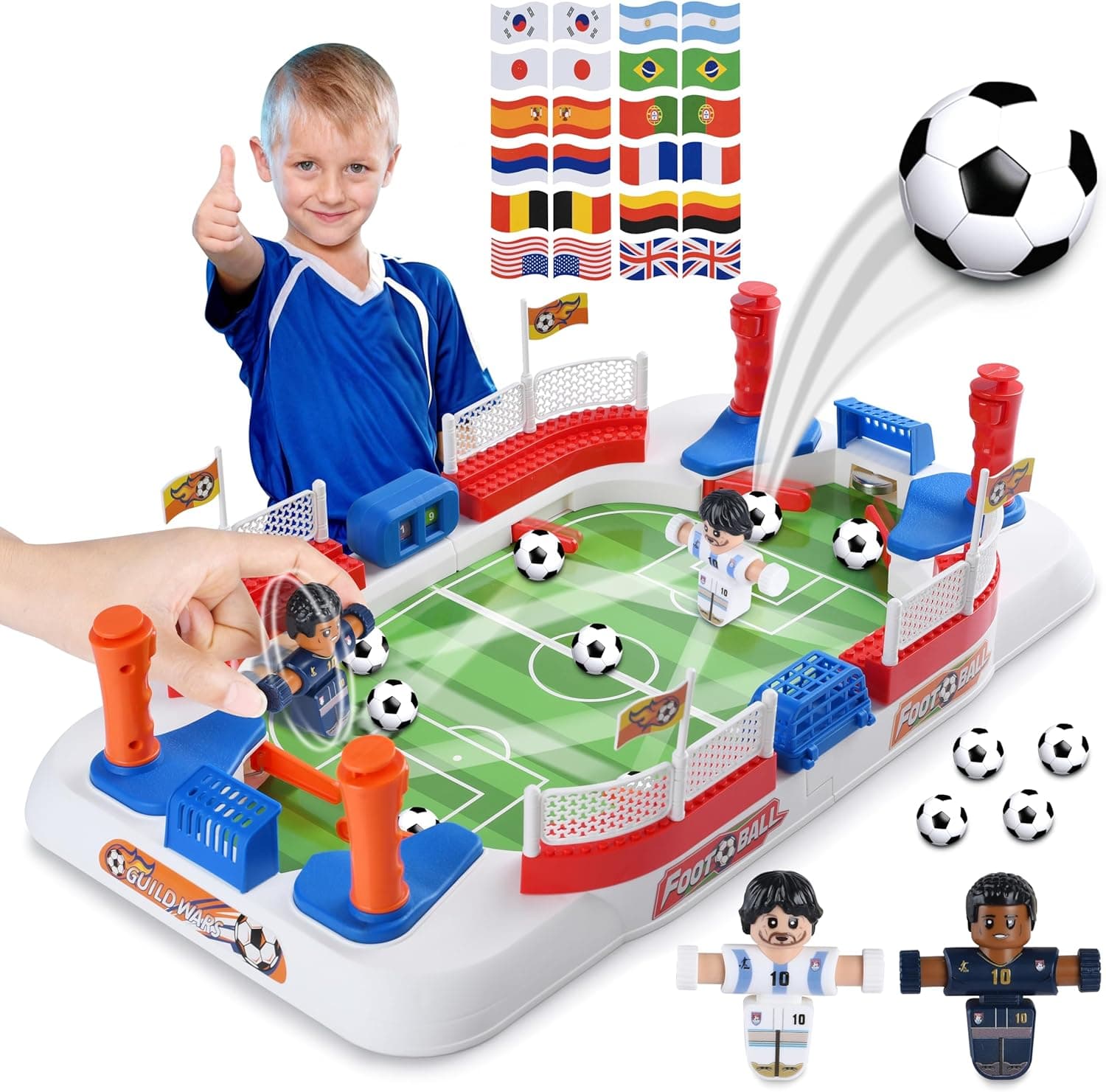 WeeHomm 2-in-1 Interactive Tabletop Soccer Board Game