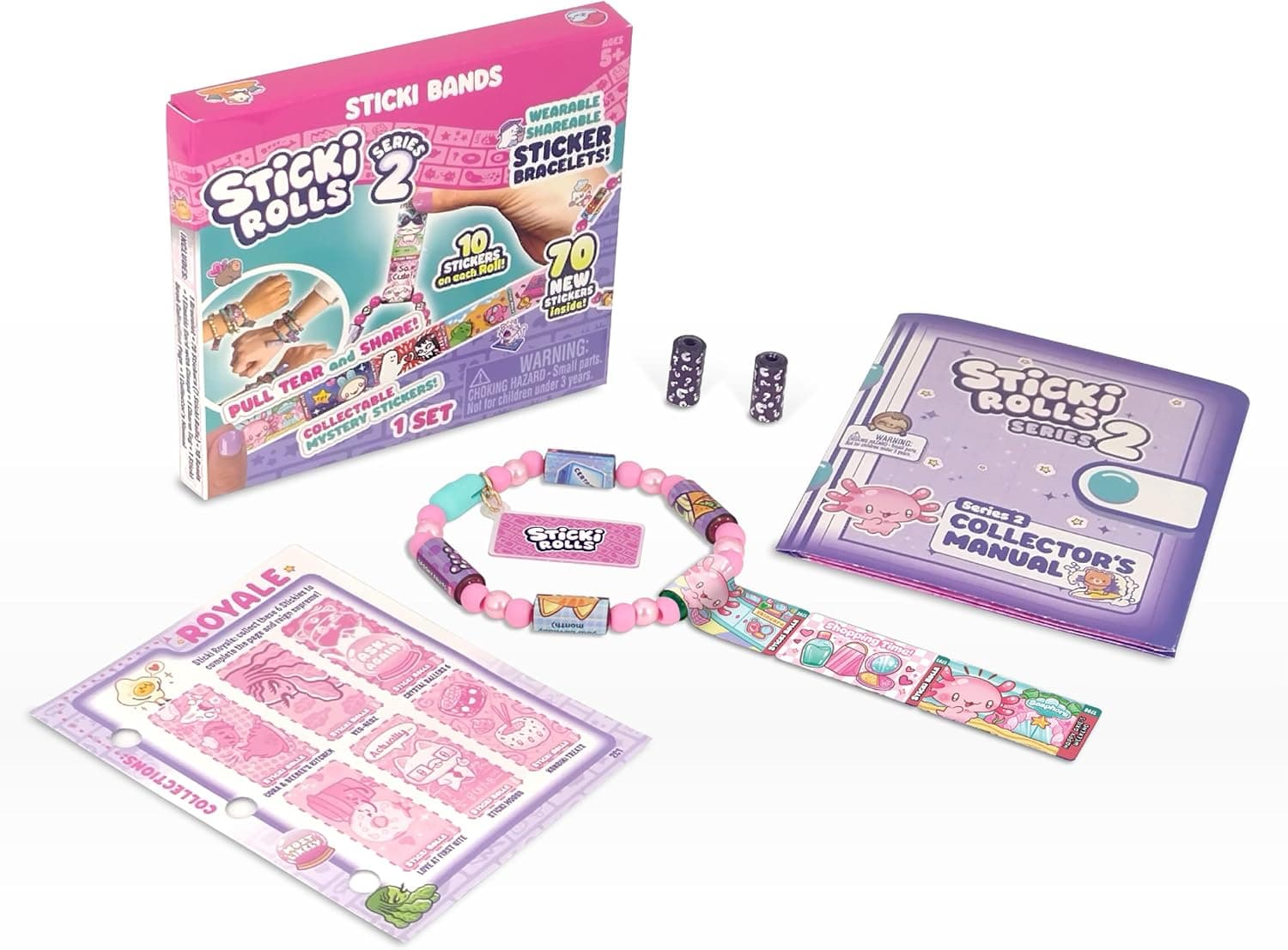 STICKI Rolls Sticki Bands - The Original Wearable Shareable Sticker Bracelet 