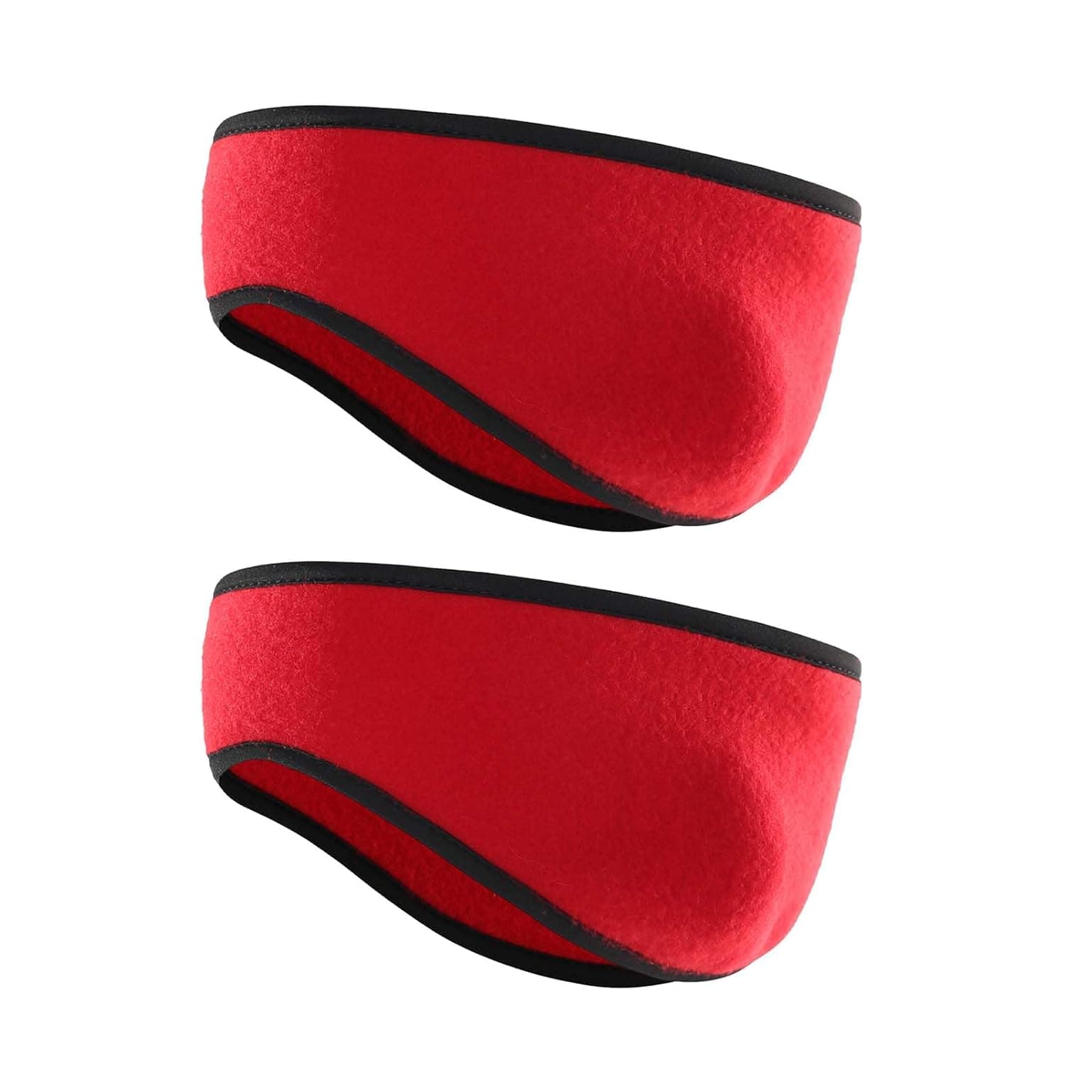 Ear Warmers for Men and Women & Ear Warmers for Cold Weather Headband (Red+Red)