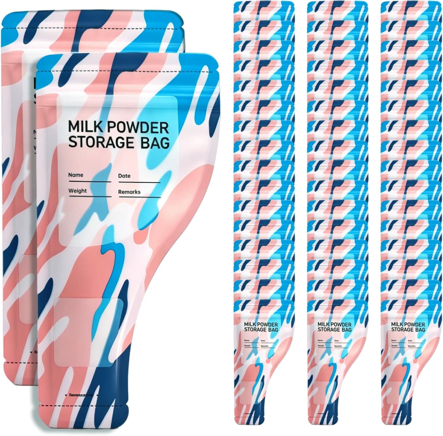Disposable Protein Powder Travel Container Bags, 50PCS Portable Powder Container To Go, Leakproof Supplement Storage Pouches for Gym, Travel, Snacks and On-the-Go Nutrition