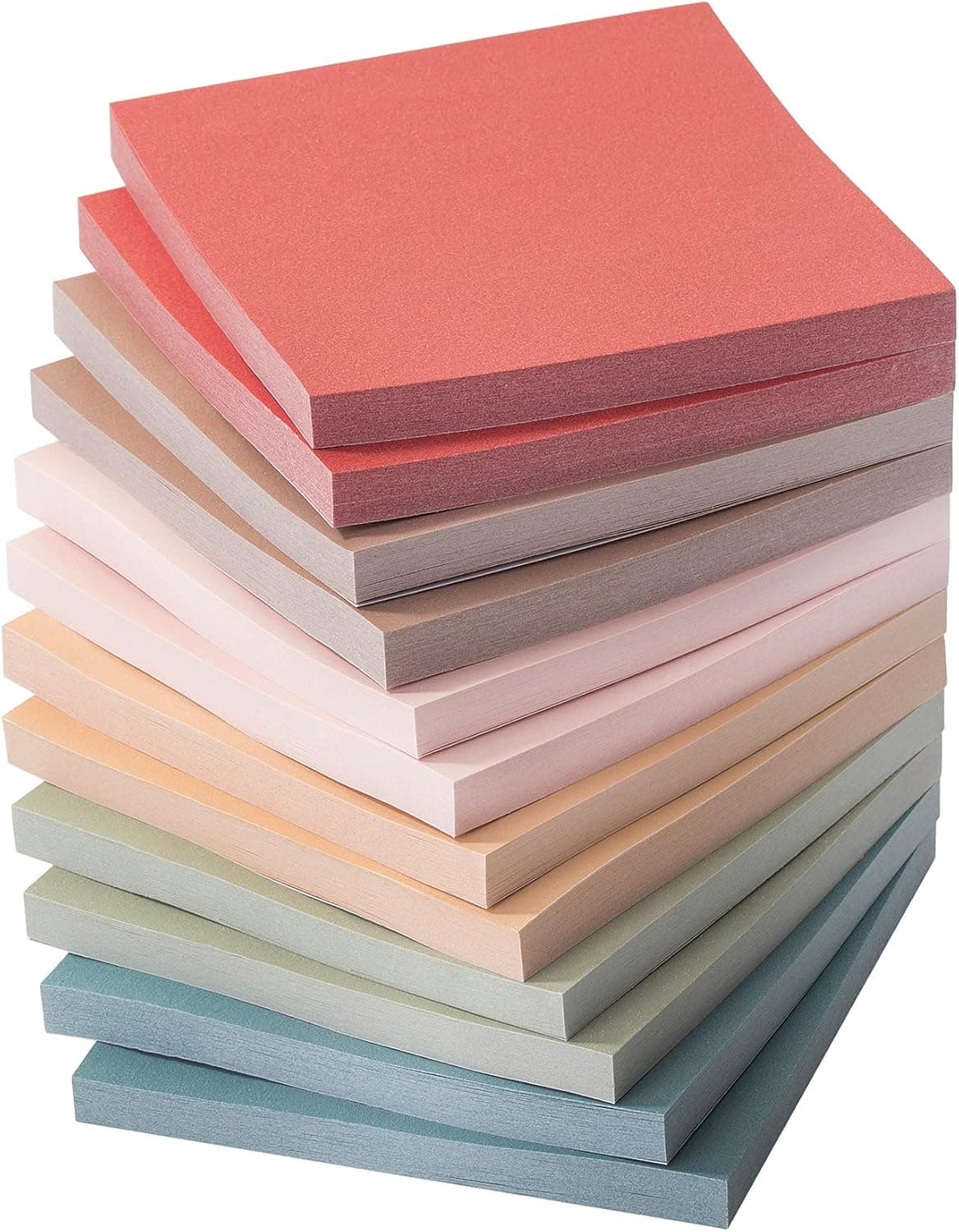 Mr. Pen Sticky Notes, 3"x3", 12 Pads, 600 Sheets, Vintage Colors | Sticky Notes Bulk, Self-Stick Note Pads, Perfect for Office, School, Home, Study & Organization