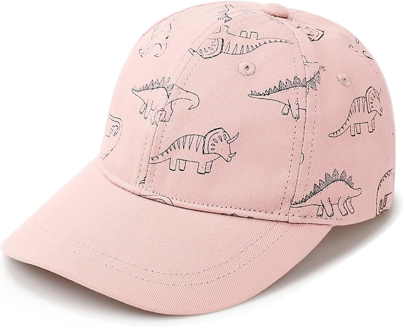 BQUBO Toddler Baseball Hat Baby Cap Sun Hat Adjustable Dinosaur Pattern Baseball Caps Toddler Kid Boys Girls Age 0-4T