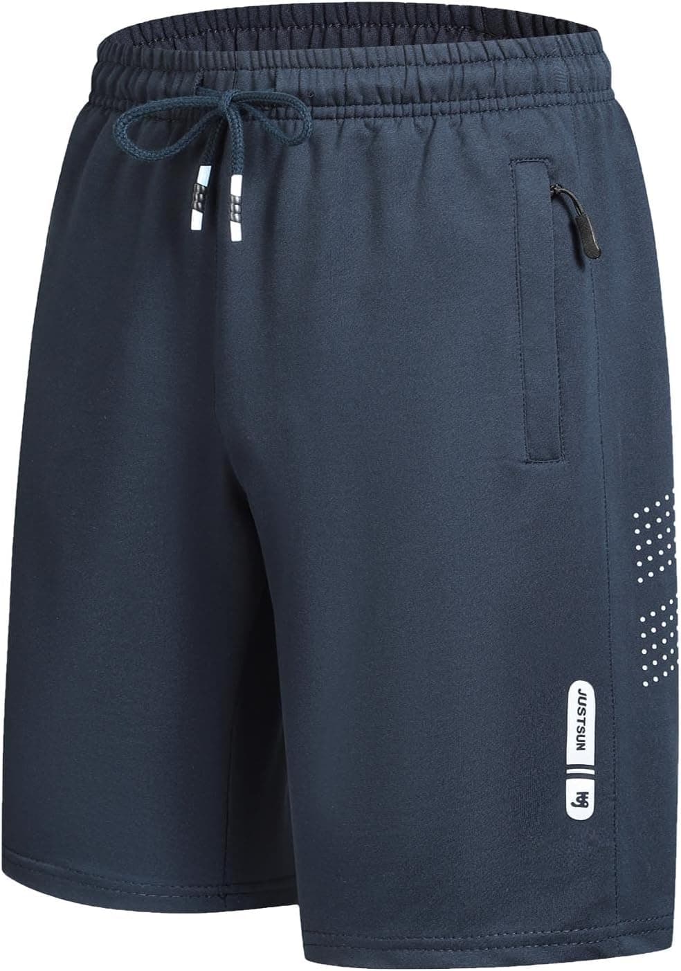 FizzPop Mens Shorts Casual Gym Athletic Workout Running Sweat Cotton Stretch Shorts with Zipper Pockets Basketball Tennis