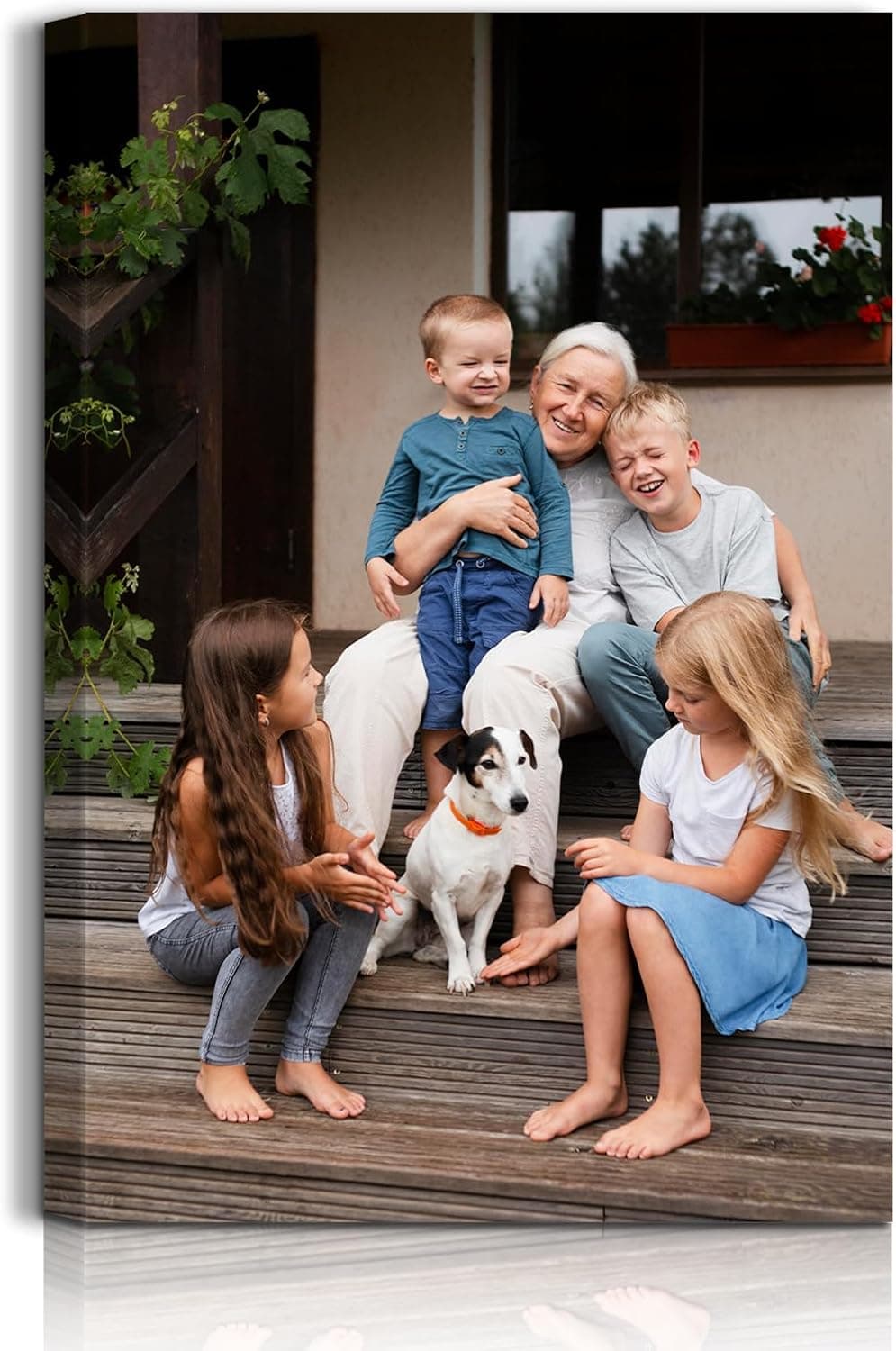 Personalized Photo Canvas Wall Art, Custom Canvas Prints with Your Photos,Ready to Hang, Ideal Housewarming Wedding Birthday Gift for Family Friends (VERTICAL PHOTO, 12" L x 8" W)