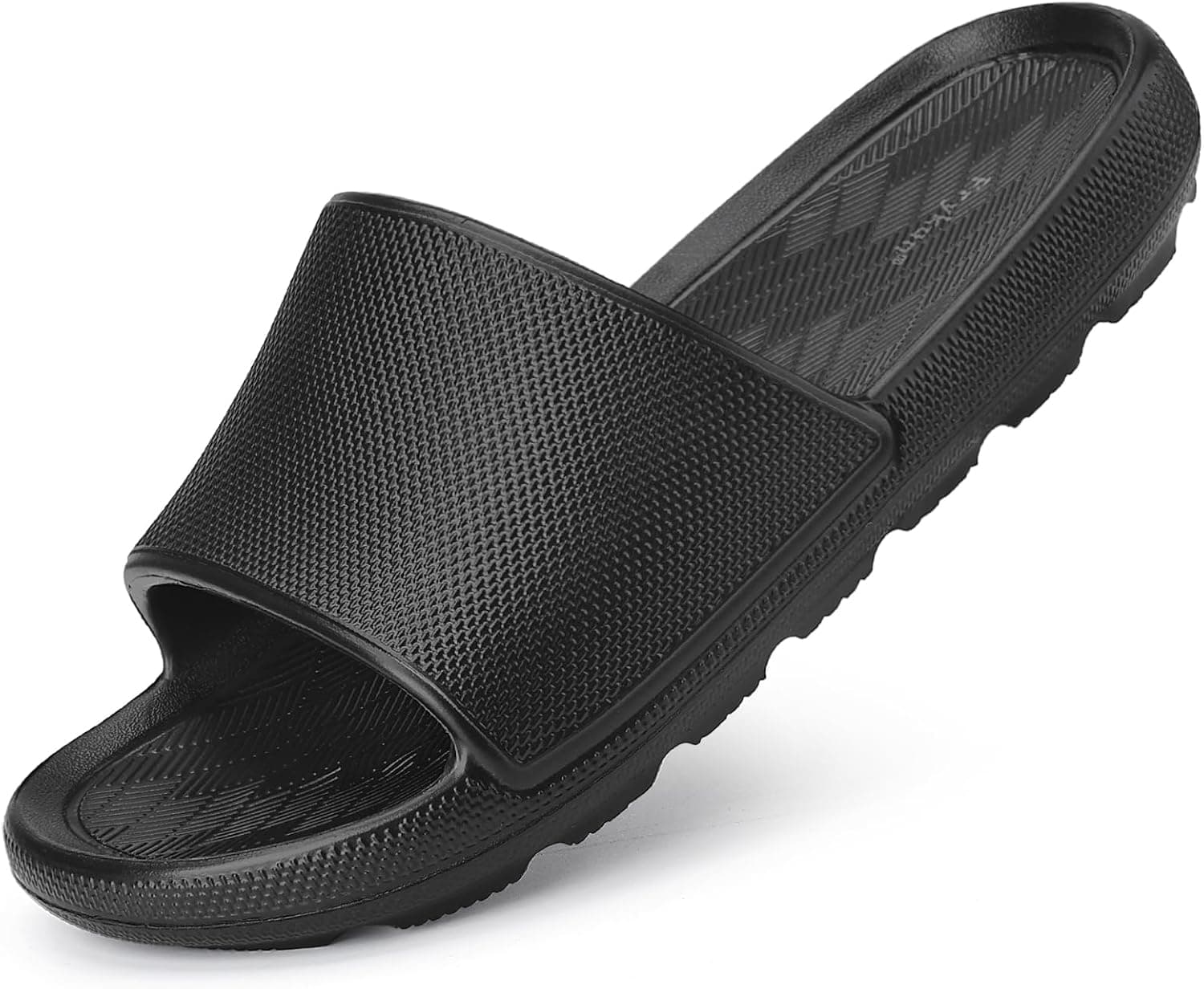 Frykun Shower Slides for Men and Women,Non-slip Sandals with Arch Support | Comfort Slippers with Arch Support,Flip-flops for College Dorm Pool Beach Camping Gym Bedroom Travel,Indoor&Outdoor,Casual