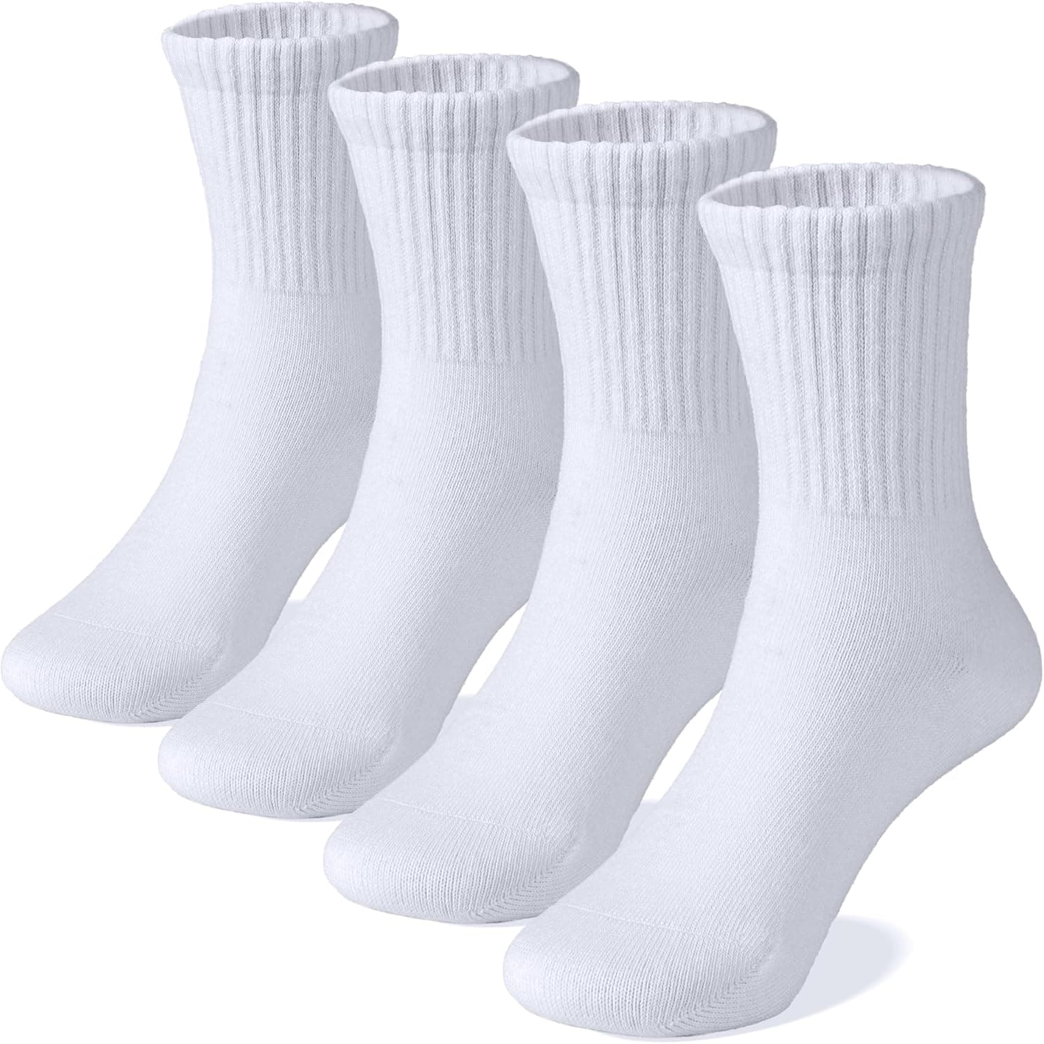 COTTON DAY Unisex School Kids Boys Girls Soft Combed Cotton Athletic Socks