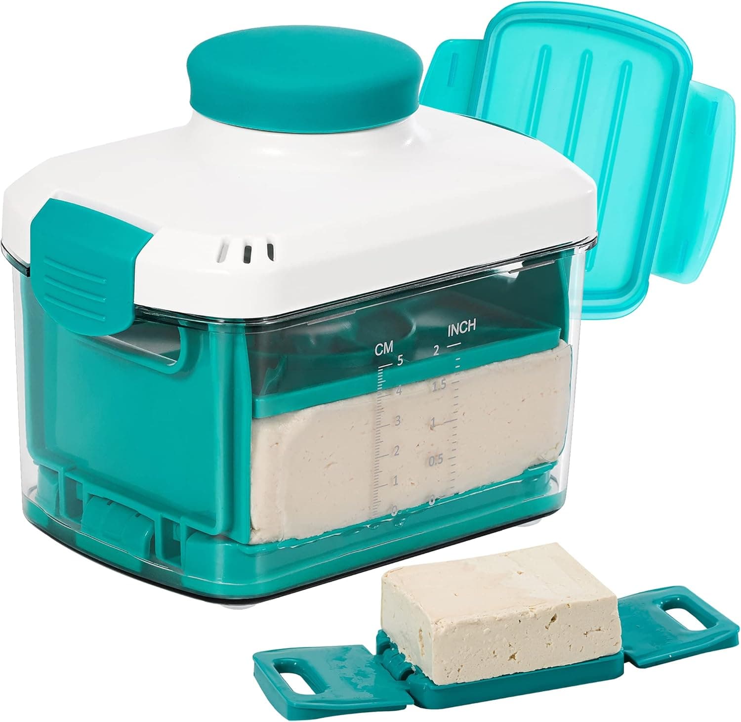 Adjustable Tofu Press - Vegan Tofu Press to Speed up Removing Water from Silken, Firm, and Extra Firm Tofu in 10-30mins without Crack - BPA Free