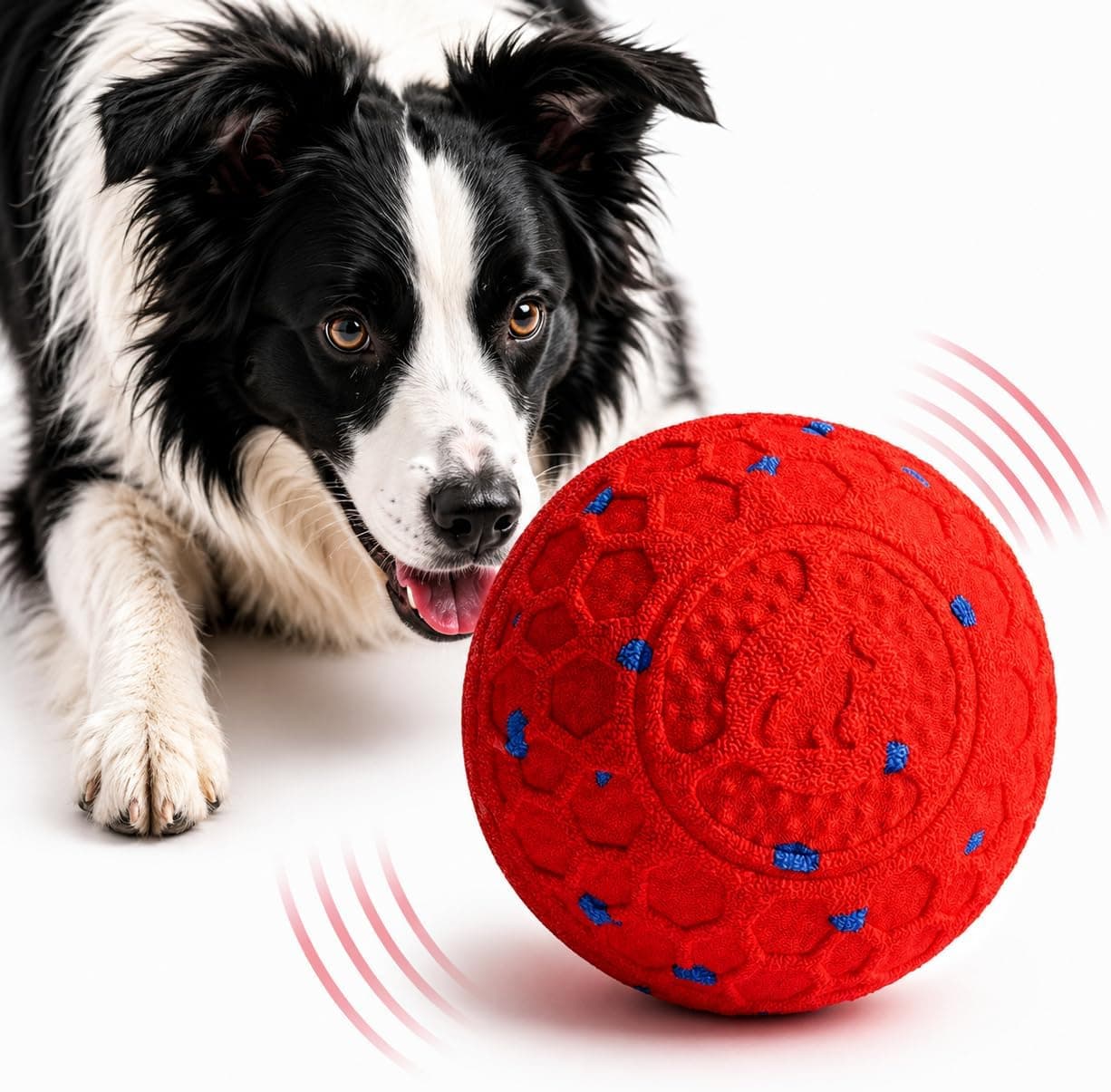 Interactive Dog Ball for Medium & Large Dogs, Automatic Moving Dog Toy with Motion Activation, USB Rechargeable Self Rolling Ball for Boredom Relief, Indoor Exercise & Independent Play