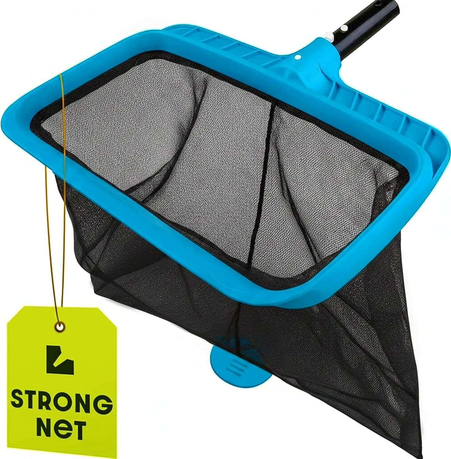 Pool Skimmer Net for Cleaning โ Heavy Duty Deep Mesh Pool Net Skimmer - Fine Leaf Rake Net for Swimming Pools, Ponds - Strong Frame - Fits Standard Pool Poles (Net Only, No Pole) - Blue