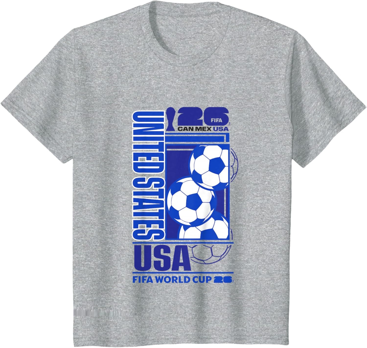 Kids FIFA World CUP26 USA Host Country Football T-Shirt